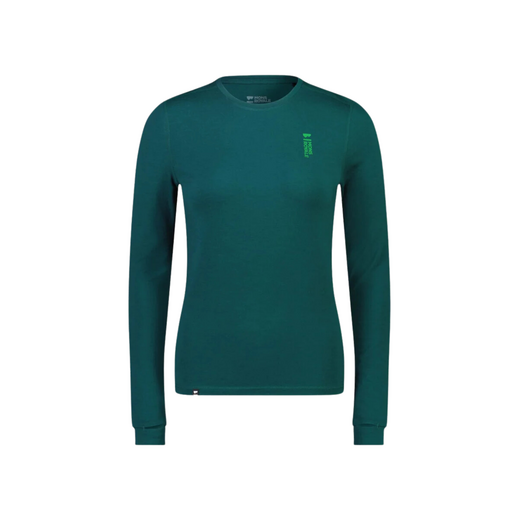 Mons Royale  dames thermo shirt l/sl cascade Evergreen - afb. 1